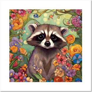 Baby Raccoon Feeling Sad Posters and Art